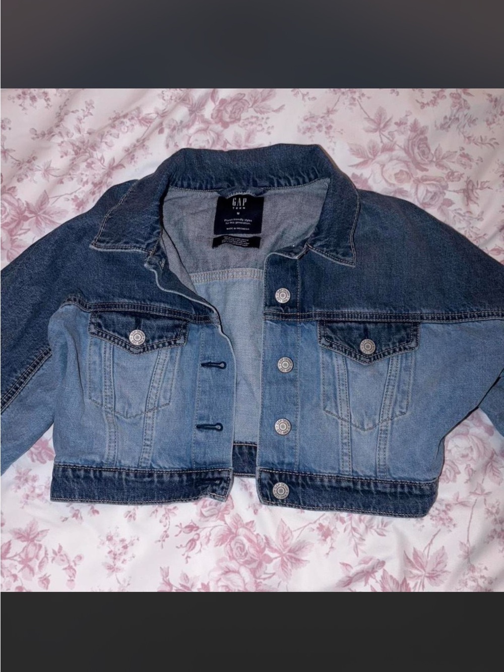 Gap cropped denim jacket
